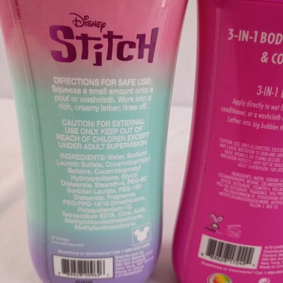 Disney Stitch & Trolls 4pc Bath Set Body Wash Shampoo 8oz Each New Sealed - Picture 4 of 7
